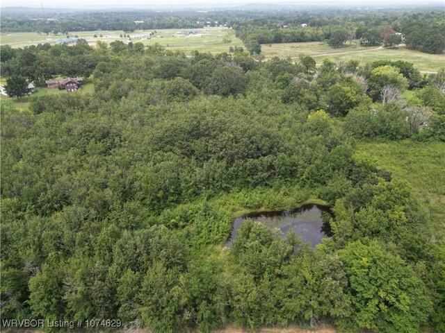 bird's eye view with a rural view