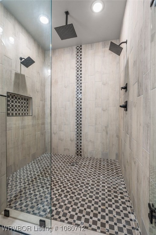 4100 Margate Dr, Fort Smith, AR 72903 - bathroom with recessed lighting and a tile shower
