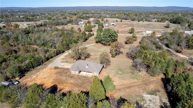 471144 1060th Rd, Muldrow, OK 74948 - birds eye view of property with a view of trees