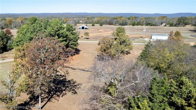 bird's eye view featuring a rural view