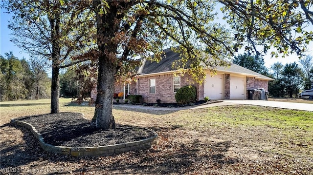 view of property exterior featuring a garage