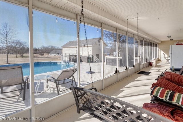 view of sunroom / solarium