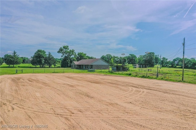 6562 Broadleaf Dr, Alma, AR 72921 - view of yard featuring an outdoor riding arena, a rural view, and driveway