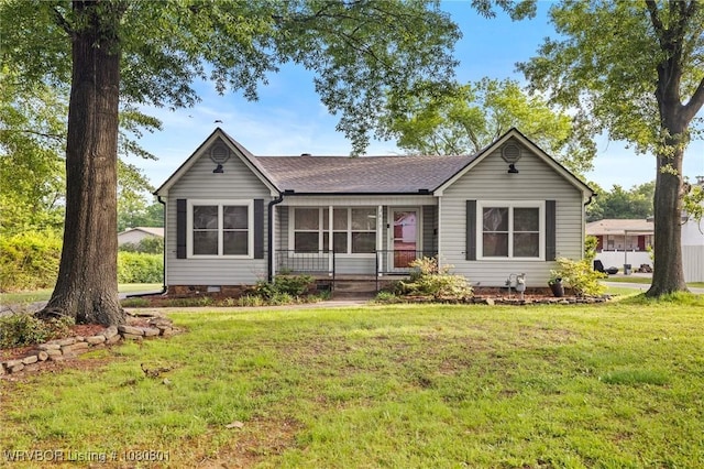 3815 Free Ferry Ln, Fort Smith, AR 72903 - ranch-style house featuring a front lawn, crawl space, and a shingled roof