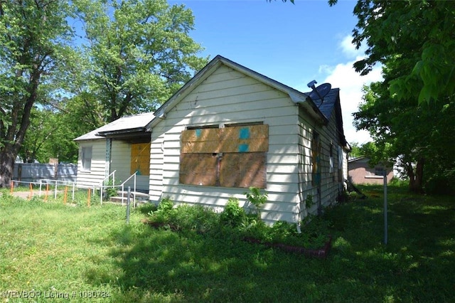 exterior space with fence