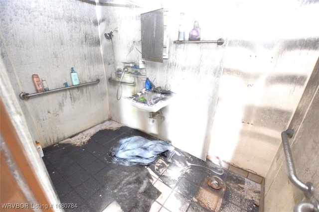 bathroom featuring a walk in shower