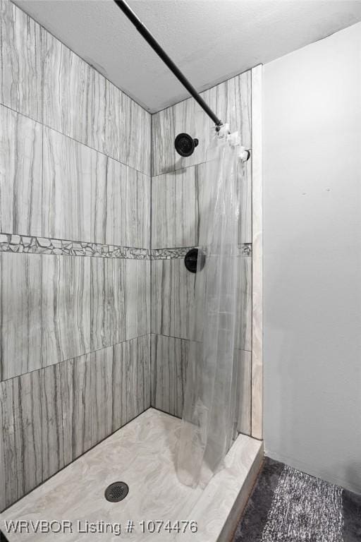 bathroom featuring walk in shower