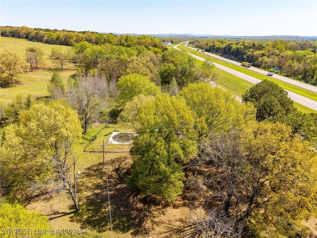 3032 King Dr, Mulberry, AR 72947 - bird's eye view with a wooded view