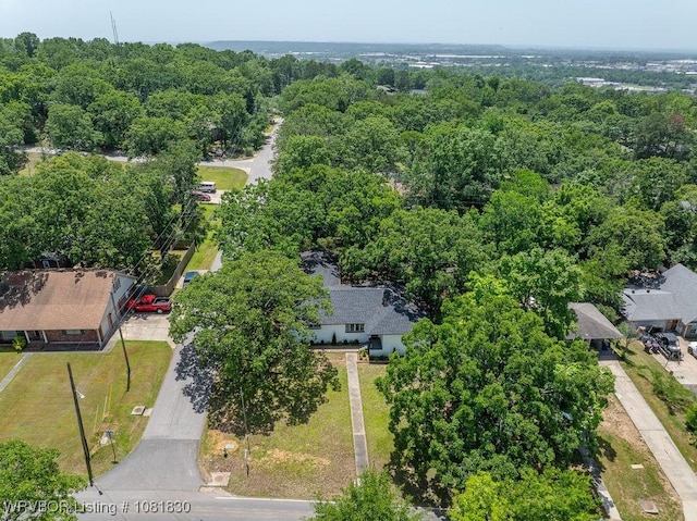 2420 Independence St, Fort Smith, AR 72901 - bird's eye view of a heavily wooded area