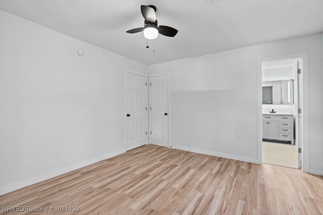 2420 Independence St, Fort Smith, AR 72901 - unfurnished room with a ceiling fan and light wood-style flooring