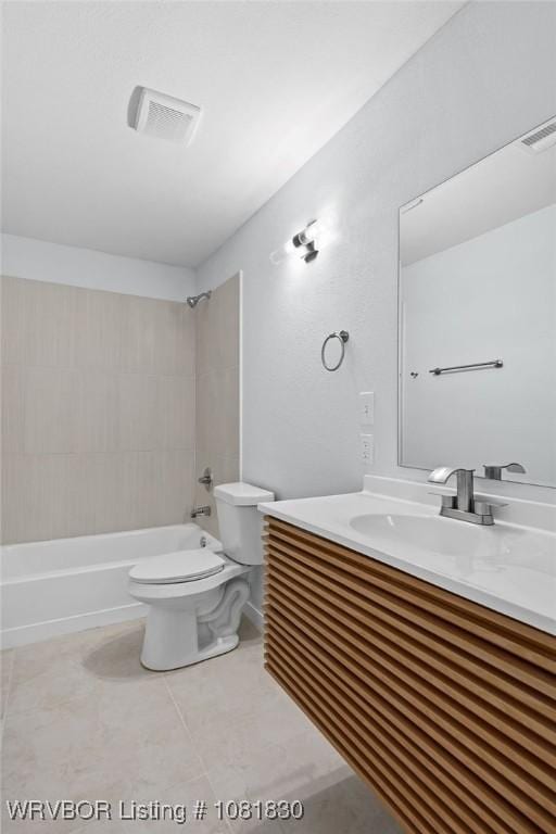 2420 Independence St, Fort Smith, AR 72901 - full bathroom with vanity,  shower combination, and tile patterned floors