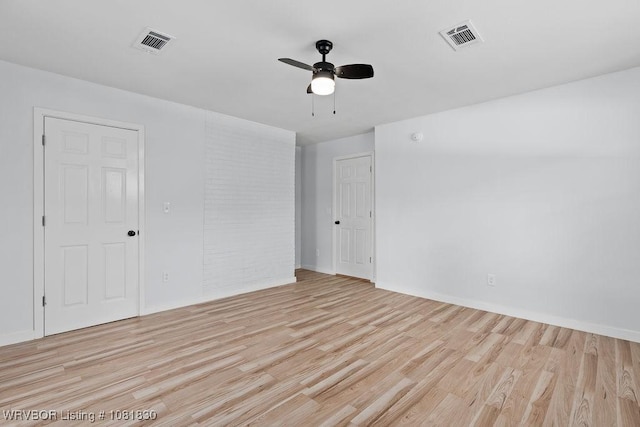 2420 Independence St, Fort Smith, AR 72901 - unfurnished room featuring light wood-type flooring and ceiling fan