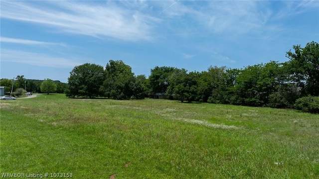 view of yard featuring a rural view