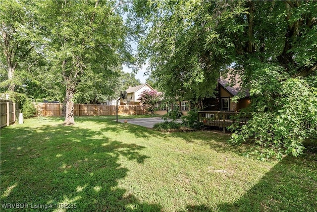 3017 Canongate Way, Fort Smith, AR 72908 - fenced backyard featuring a wooden deck and a patio