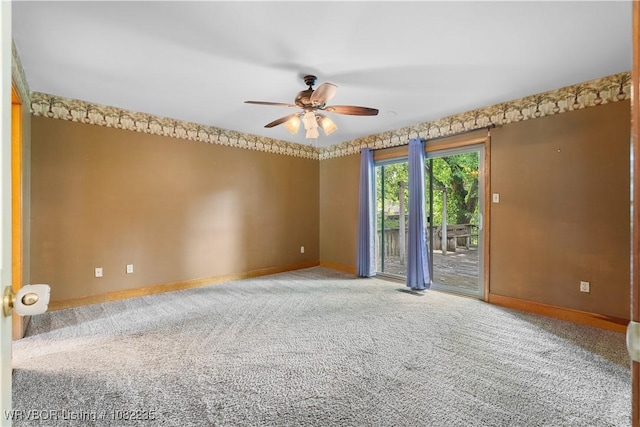 3017 Canongate Way, Fort Smith, AR 72908 - carpeted spare room featuring ceiling fan and baseboards