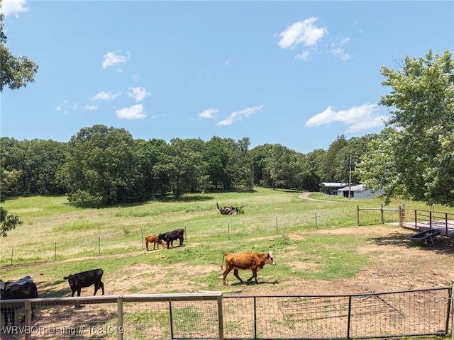 8807 Cain Rd, Alma, AR 72921 - view of yard with a rural view and an exterior structure