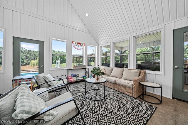 8807 Cain Rd, Alma, AR 72921 - sunroom / solarium with outdoor lounge area and lofted ceiling