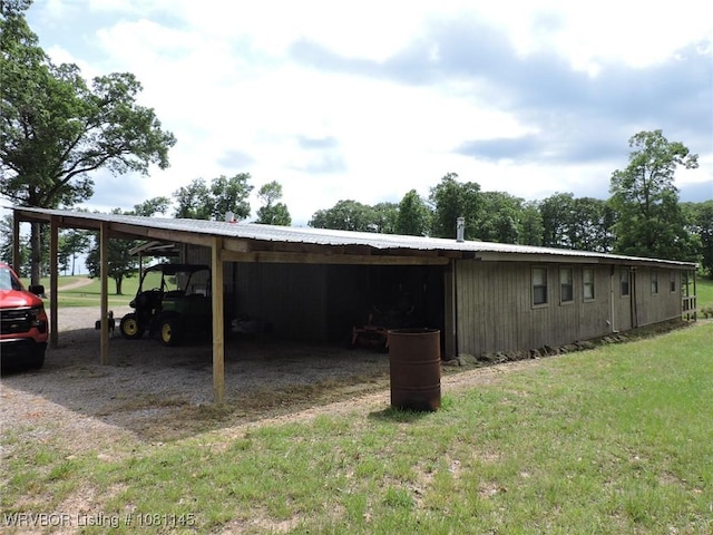 19108 Canova Trl, Mountainburg, AR 72946 - view of outdoor structure with a carport