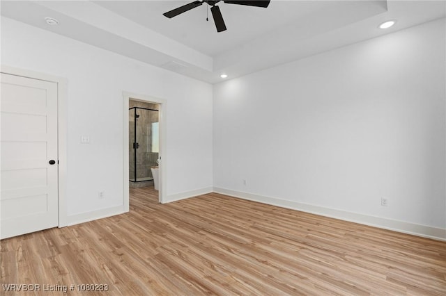 1900 Yellowstone Dr, Barling, AR 72923 - interior space with recessed lighting, ensuite bath, light wood-style flooring, and baseboards