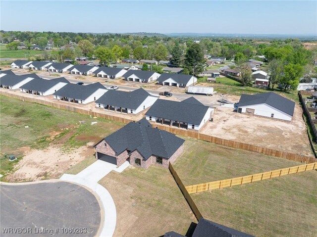 1900 Yellowstone Dr, Barling, AR 72923 - birds eye view of property with a residential view