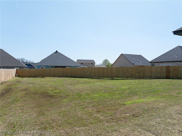1900 Yellowstone Dr, Barling, AR 72923 - view of yard featuring a fenced backyard