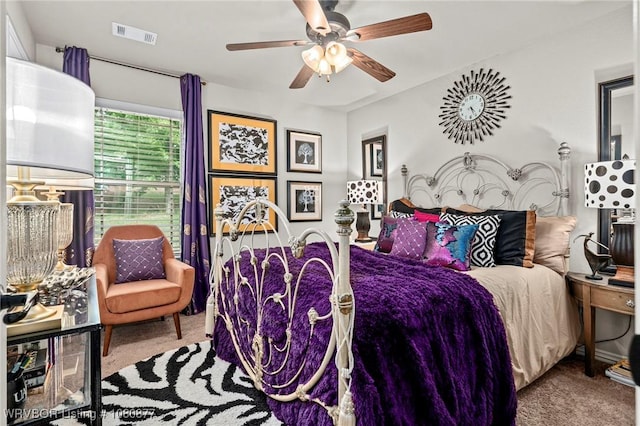 9019 Gracie Ln, Fort Smith, AR 72916 - bedroom with carpet floors and ceiling fan