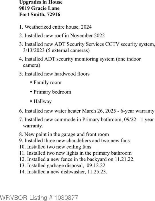 9019 Gracie Ln, Fort Smith, AR 72916 - view of miscellaneous property collateral