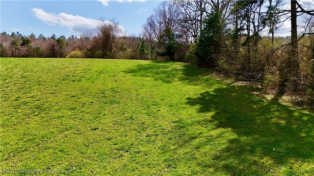 195 Polk 492, Cove, AR 71937 - view of green lawn featuring a forest view