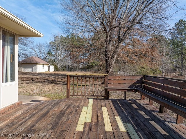 view of wooden terrace