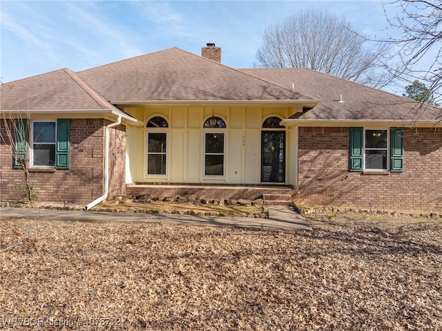 view of ranch-style home