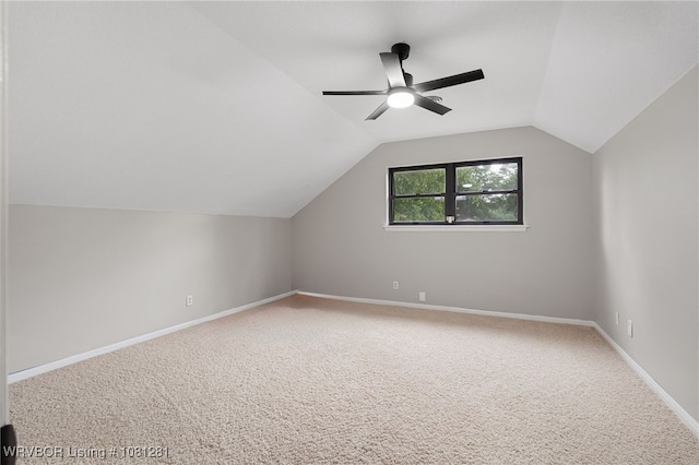 8901 Royal Ridge Dr, Fort Smith, AR 72903 - bonus room with carpet, lofted ceiling, a ceiling fan, and baseboards