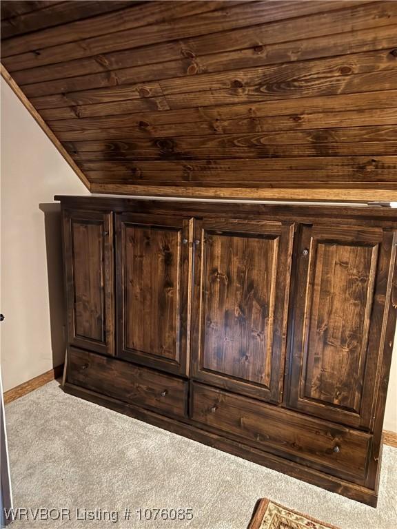 185 Susie Ln, Mena, AR 71953 - room details featuring carpet and wood ceiling