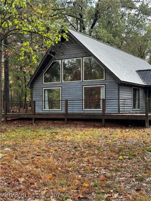 185 Susie Ln, Mena, AR 71953 - view of home's exterior with a wooden deck
