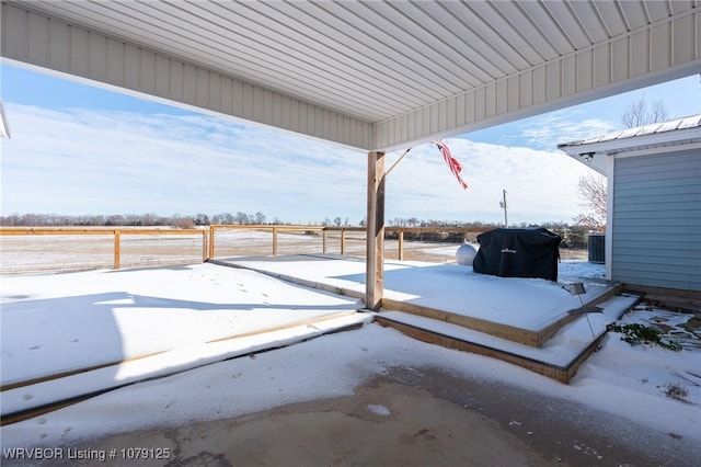 view of patio with fence