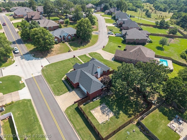 1129 Arapahoe Dr, Van Buren, AR 72956 - aerial view of property and surrounding area with nearby suburban area