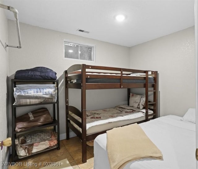 view of tiled bedroom