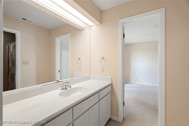 bathroom with vanity