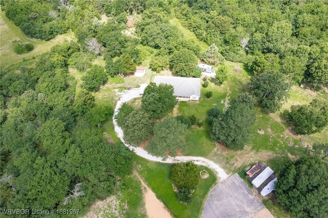 108498 4566th Rd, Sallisaw, OK 74955 - view of property location featuring a heavily wooded area