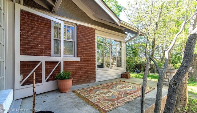 exterior space with a patio