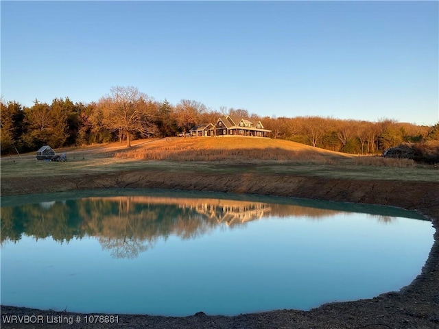 view of water feature