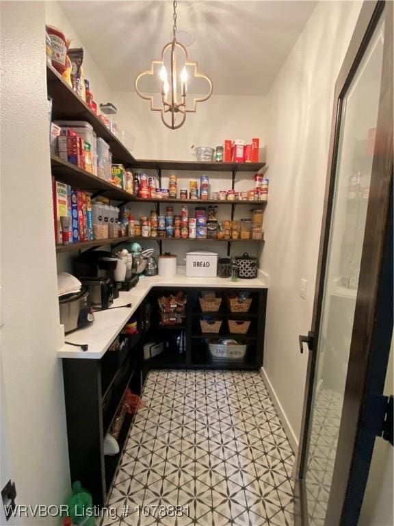 view of pantry