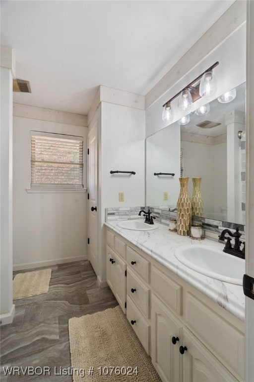 bathroom with vanity