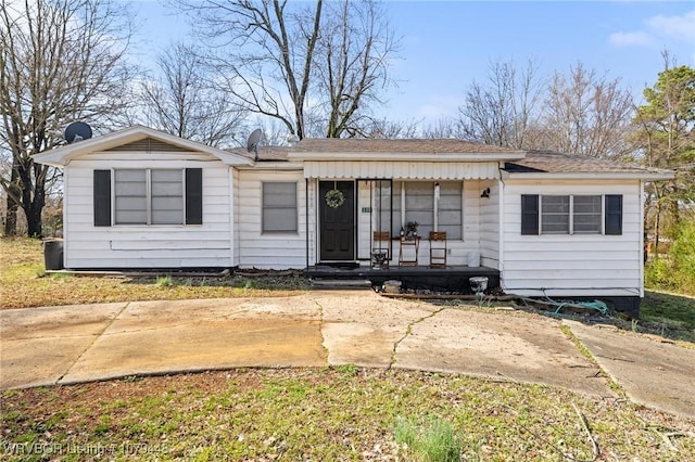 bungalow with covered porch