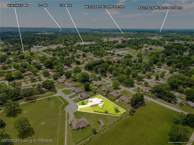 813 Melba Denton Ln, Sallisaw, OK 74955 - view of property location with property boundaries highlighted