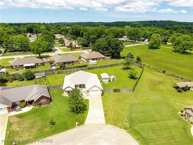 813 Melba Denton Ln, Sallisaw, OK 74955 - aerial perspective of suburban area