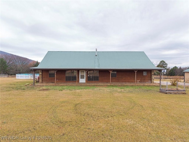 view of rear view of property