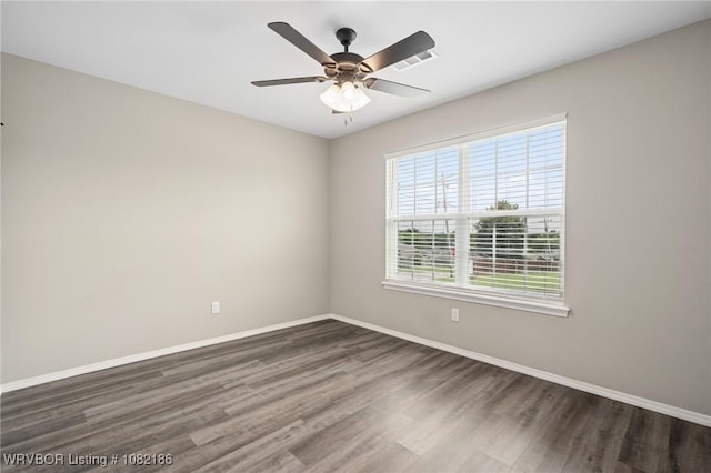 2325 Amy Ln, Van Buren, AR 72956 - unfurnished room featuring wood finished floors and ceiling fan