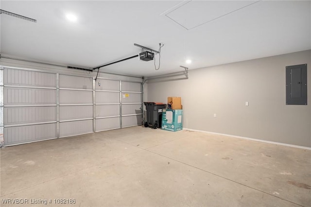 2325 Amy Ln, Van Buren, AR 72956 - garage featuring electric panel and a garage door opener