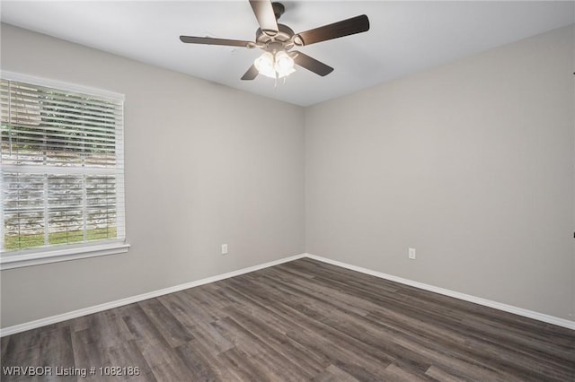 2325 Amy Ln, Van Buren, AR 72956 - unfurnished room with wood finished floors and ceiling fan