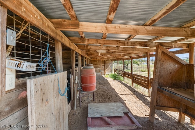 view of stable